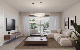 Pis  Villajoyosa. Apartamento de 2 dormitorios y 2 baños con piscina y jardín, a 1
