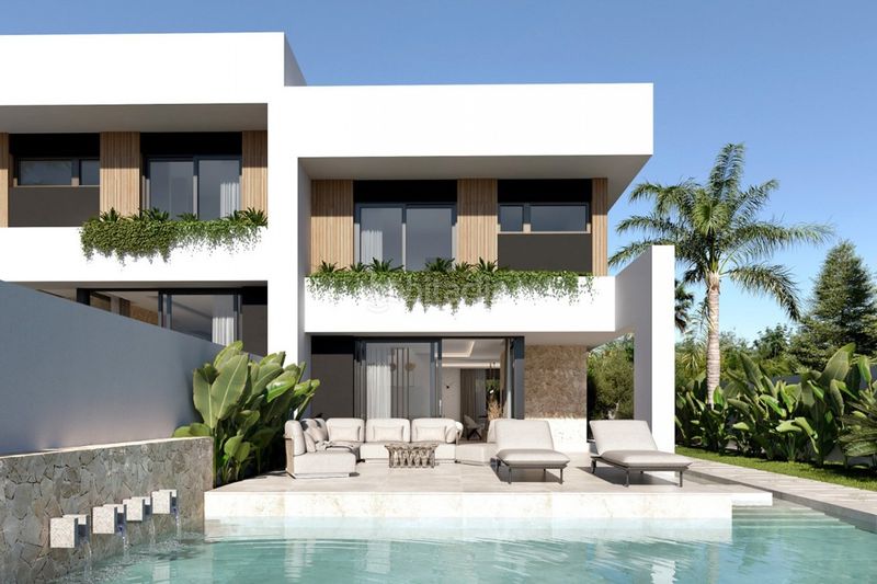 Foto ac236873-859e-4bde-9610-41c7f8dc696d. Piso en res. las filipinas villa semidetached de 3 dormitorios y 2 baños con piscina y jardín en villamartin en Orihuela