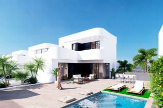 Chalet  La finca golf resort. Villa de 3 dormitorios y 2 baños con piscina y jardín en algorfa