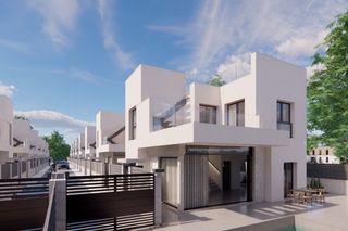 Chalet en La herrada. Villa de 3 dormitorios y 3 baños con piscina y jardín en los mon