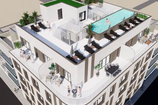 Àtic a Playa de los náufragos. Ático de 2 dormitorios y 1 baño con piscina y terraza en torrevi
