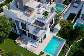 Chalet  Playas del torres. Villa de 4 dormitorios y 3 baños con piscina y jardín en villajo
