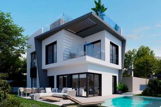 Chalet  Playas del torres. Villa de 4 dormitorios y 3 baños con piscina y jardín en villajo