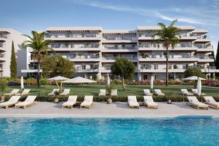 Attique à Playa de la almadraba. Ático de 3 dormitorios y 2 baños con piscina y jardín en el verg