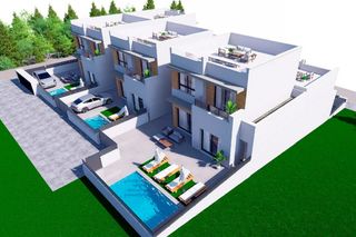 Xalet  Benijofar. Villa de 3 dormitorios y 3 baños con piscina y jardín en benijof