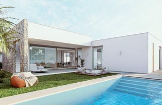 Xalet a Islas Menores-Mar de Cristal. Esta moderna villa estã¡ ubicada en el corazã³n de mar de crista