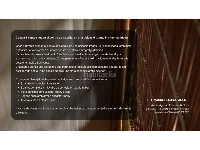 Foto 929ed0d5-2ea1-46cf-ab7a-3080421a0450. Casa amb calefacció aparcament a Cabrils