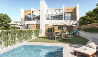 Casa aparellada a Escandinavia-Cautivador. Vivienda moderna de obra nueva en alfaz del pi tu nuevo hogar en