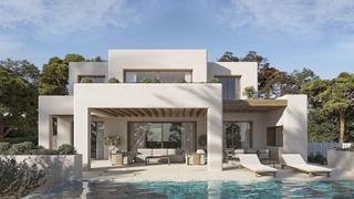 Chalet en La Fustera. Villa con vistas al mar y encanto ibicenco en la fustera, beniss