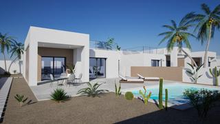 Casa aparellada a Romana (la). Villas de estilo moderno en la romana, alicante