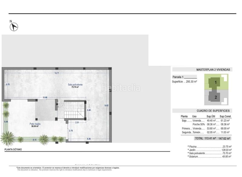 Foto 65ab1b03-3c9e-4418-a89a-4b30d8f2aee2. Casa aparellada amb aparcament piscina a Mar Menor golf Torre - Pacheco