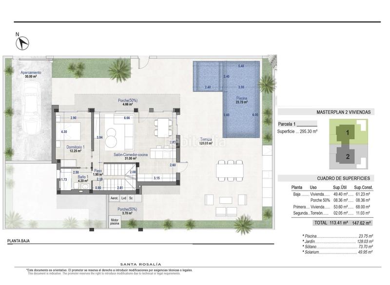 Foto f971a456-489e-408b-a190-d99d7f4839a5. Casa aparellada amb aparcament piscina a Mar Menor golf Torre - Pacheco