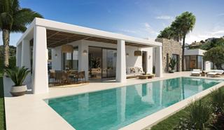 Chalet in Cap Martí - El Tossalet - Pinomar. Villa de nueva construcción de estilo ibicenco en javea