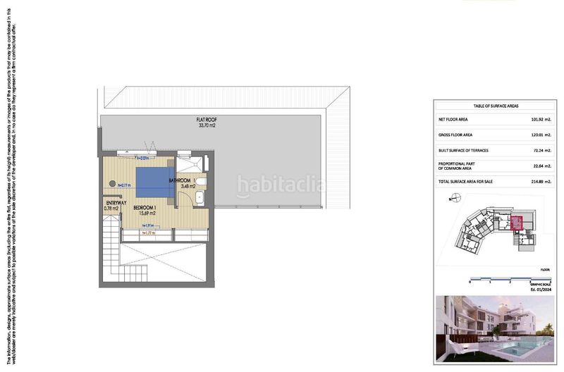 Foto 8dc0d85f-1b31-4977-9651-9ff75b1822e7. Ático apartamentos de nueva construcción en cala blanca, jávea, a solo 100 metros del mar en Xàbia