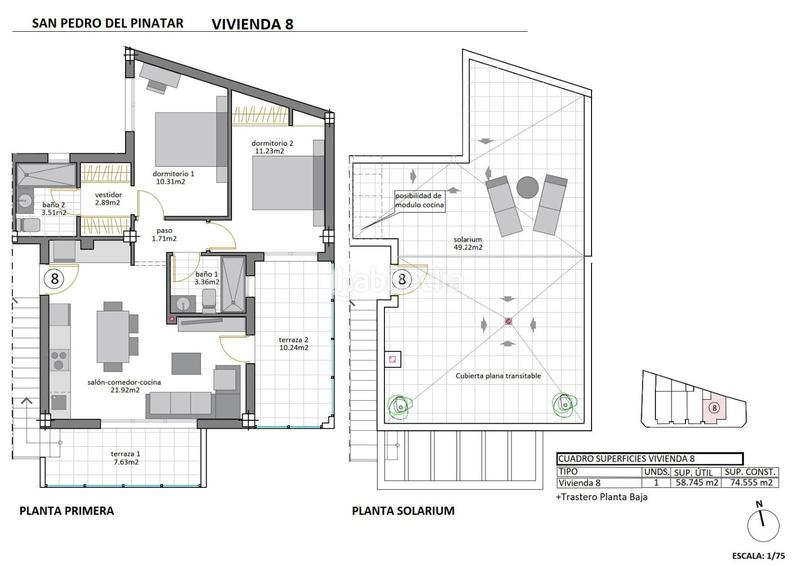 Foto 1efd26ed-122b-477d-a606-cd29a33b738d. Apartament amb calefacció aparcament piscina a Lo Pagán San Pedro del Pinatar