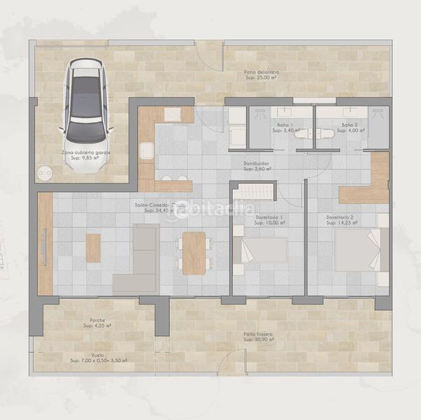 Foto 64fd74e5-c788-4ab1-aee5-cb077db37ff7. Attique avec chauffage parking piscine dans Torre-Pacheco Torre - Pacheco