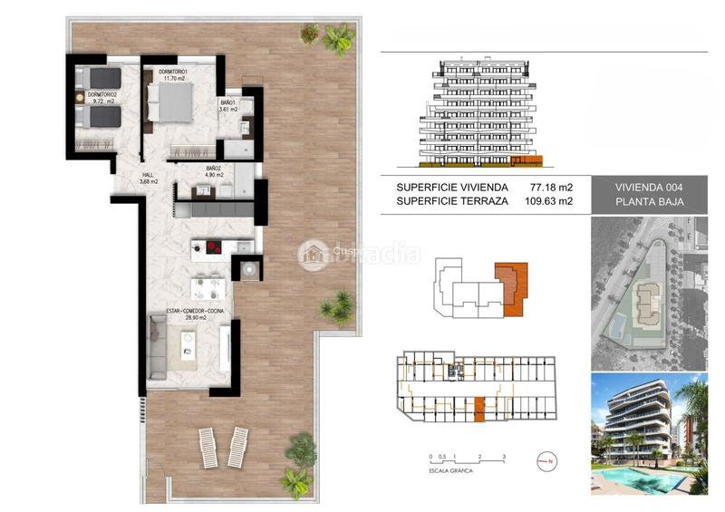 Foto 042e5fe6-d691-4089-a846-48d6ac99b820. Etagenwohnung mit parking pool in Puerto Deportivo Guardamar del Segura