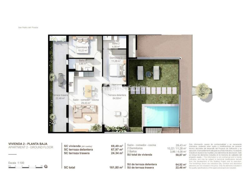 Foto 49c57616-ac07-4503-be28-ba28ae206326. Attico con riscaldamento parcheggio piscina in San Pedro del Pinatar San Pedro del Pinatar