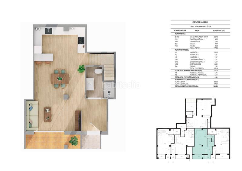 Foto 2ff8bd2f-8a90-40ae-a560-60b3ac2df6de. Piso duplexs a estrenar en Montilivi, . 3 habitaciones y 3 baños en Girona