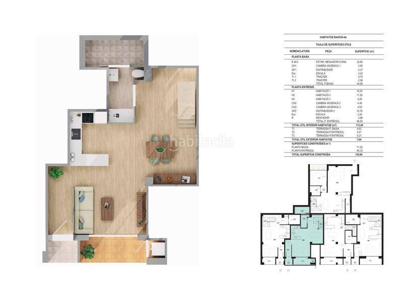 Foto be2e963c-c7ba-4d4f-bb87-5ed1061ce5e7. Piso duplexs a estrenar en Montilivi, . 3 habitaciones y 3 baños en Girona