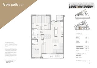 Planta baja  Carrer de dalt. Obra nueva en bescanó: 3 habitaciones dobles, 2 baños y terrazas
