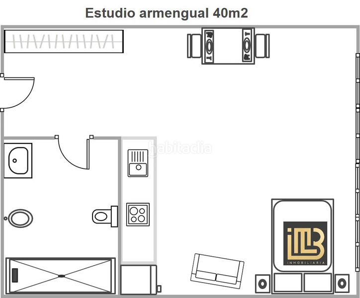 Foto 93bf6cca-4492-4e70-b091-d0406aef22f3. Estudi amb calefacció a Perchel Norte Málaga