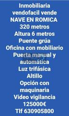 Fabrikhalle in Pedanías - Extrarradio. Se vende nave en romica con puente grua/ 320 metros/125000€