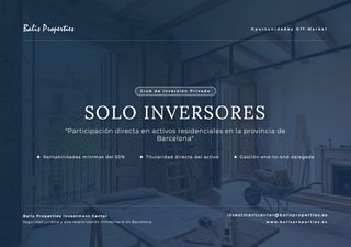Appartement à Sant Gervasi - Galvany. Oportunidades de inversión inmobiliaria