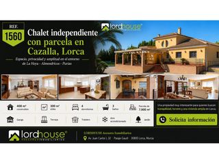 Casa  Camino abellan (cazalla). 1560. chalet con parcela en cazalla, lorca