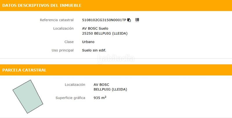 Foto db61bbe5-1b2f-404e-9992-bdf6f5efcc8e. Terreno residenziale in avinguda del bosc 2 in Bellpuig