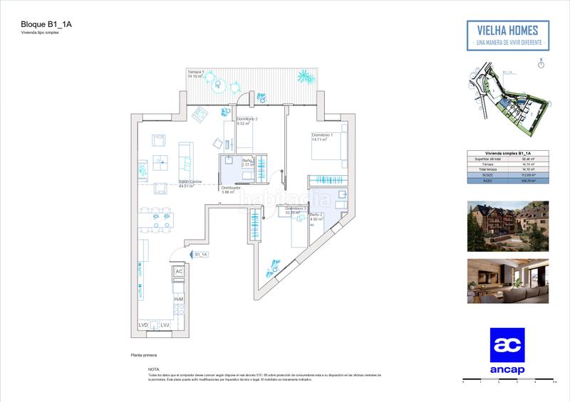 Foto 5a3802f2-47f2-47af-a844-80a1d6df7ebb. Flat 129m<sup>2</sup> in carrèr sobernedo 15 in Vielha Vielha e Mijaran