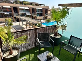 Casa adossada  Calle maestre. Ático en san javier con gran solárium privado, piscina y gimnasi