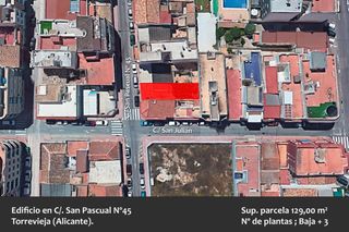 Terreno residenziale in San pascual 45. Solar urbano de 129 m2 con gran potencial de inversión en el cen