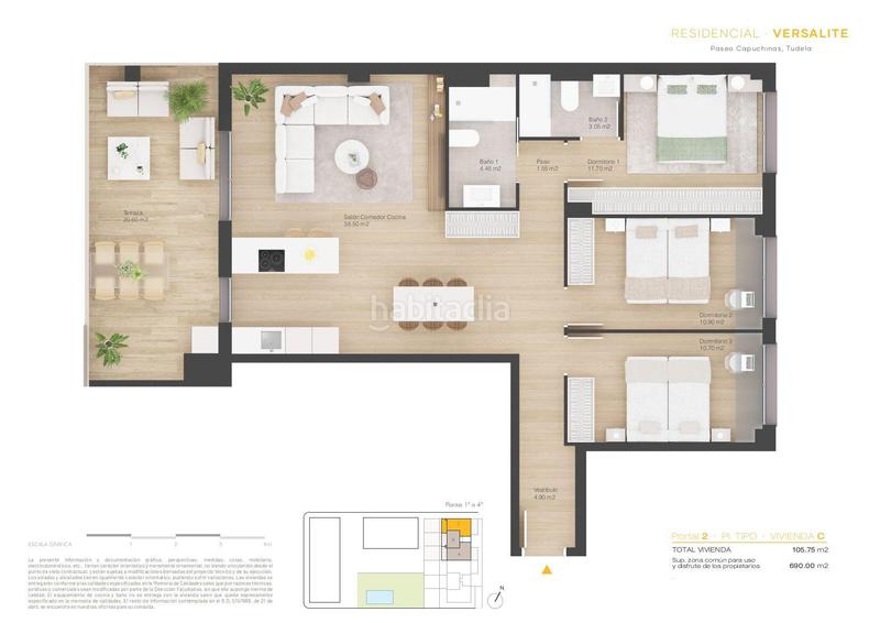 Foto 7af63315-118a-49cd-b8c5-82e8d02fbb6e. Piso s de 2 y 3 dormitorios con piscina comunitaria en Tudela