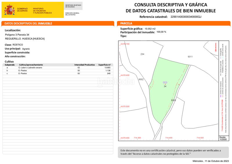 Foto 7c59b975-00a4-4e5c-b324-ef8fb481b587. Solar industrial a vial camino 1 a Pedanías Huesca