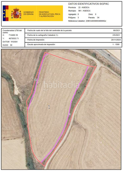 Foto ab15db77-9df2-4ef5-8654-6cc6160883ac. Solar industrial a vial camino 1 a Pedanías Huesca