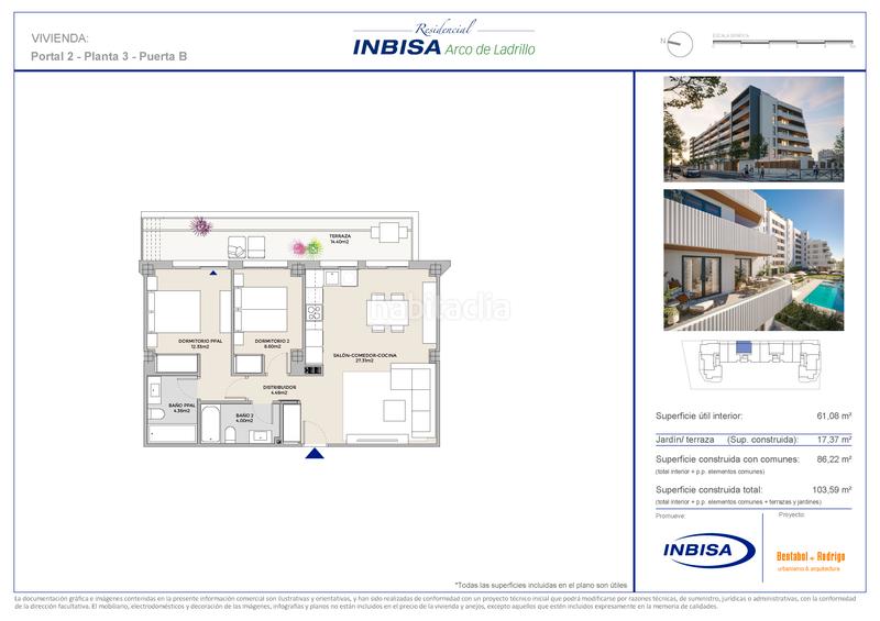 Foto 4007983f-4b43-43d8-bb5d-95ffdb2caac8. Appartamento 104m<sup>2</sup> con piscina in Ciudad de la Comunicación - Arco Ladrillo Valladolid