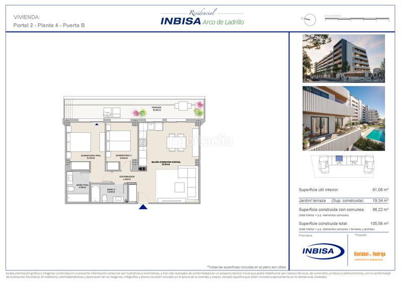 Foto 5a39a7e1-1593-4d36-95c5-181a815f79e3. Appartamento 106m<sup>2</sup> con piscina in Ciudad de la Comunicación - Arco Ladrillo Valladolid