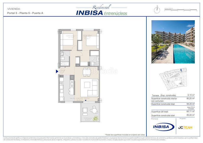 Foto b67d90e9-66ac-4bd7-b9f1-10dbf79d7fb8. Flat 94m<sup>2</sup> with pool in Entrenúcleos Dos Hermanas