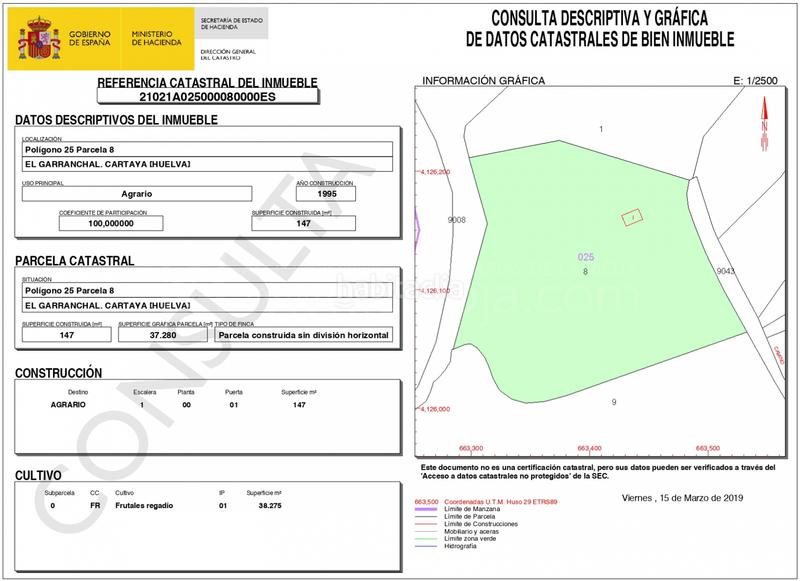 Foto 0155d5d8-5e3c-4d14-a207-265c93ee6da0. Terreno residencial venta de fincas agrícolas en la ribera en Cartaya