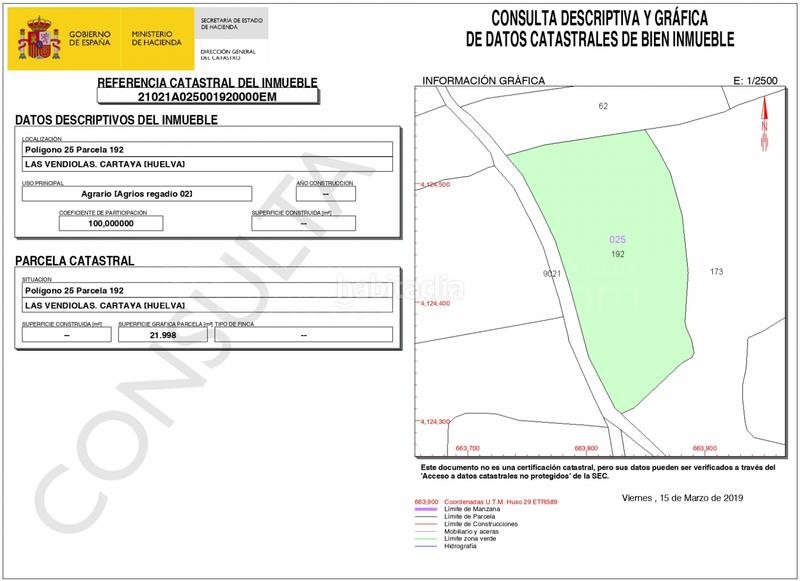 Foto a96d883d-585f-4801-8937-a02af3550e83. Terreno residencial venta de fincas agrícolas en la ribera en Cartaya
