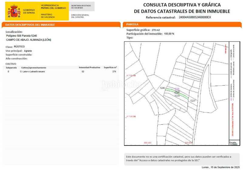 Foto aec45904-ff17-46c4-ba94-1bc9da982f9f. Finca rústica en Almanza