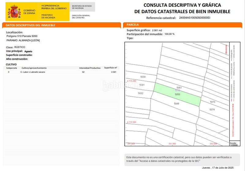 Foto 4a5ae375-d5d9-4abc-8016-611afaed1079. Finca rústica en Almanza