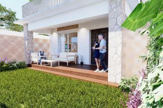 Planta baixa  Carrer 3. Planta baja con dos patios