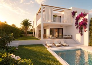 Xalet a Cala d´Or. Villa de obra nueva en el puerto deportivo de cala dor