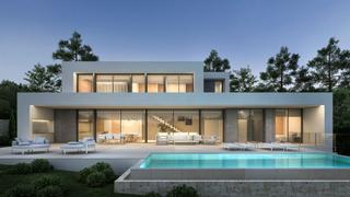 Maison à El Portet-Pla del Mar. Moderna villa para construir en moraira con vistas panorámicas a