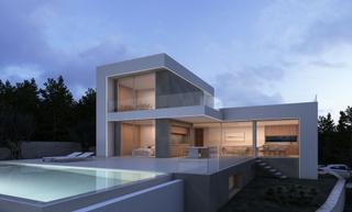 Casa a La Fustera. Villa moderna con vista al mar