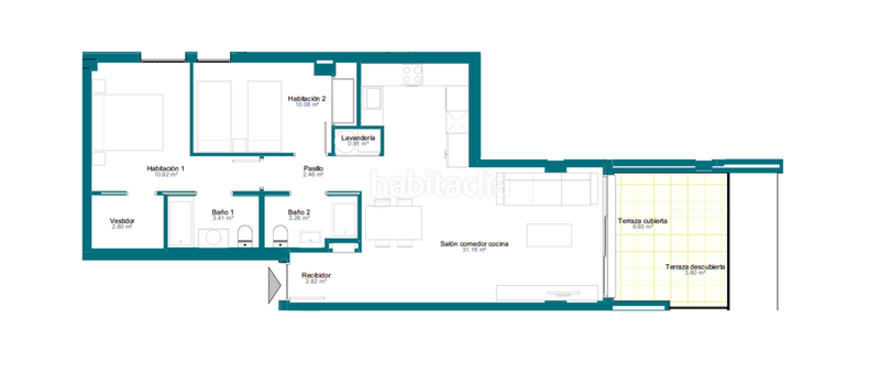 Foto b1a58952-7bac-4e9f-b1d2-9529a6032674. Apartamento estupendo apartamento nuevo en primera línea en Dénia