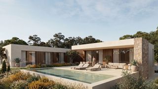 Haus in Moravit-Cap Blanc. Villa mediterránea en venta en moraira andando de la playa