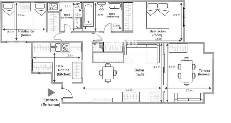 Foto 8cc9fa82-327e-4986-bb03-60c6eb644d3e. Etagenwohnung mit heizung parking pool in Roda San Javier